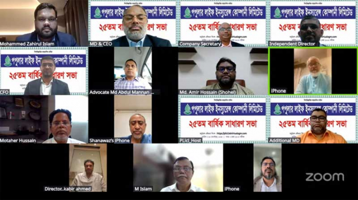 পপুলার লাইফ ইন্স্যুরেন্সের এজিএমে ২০ শতাংশ লভ্যাংশ অনুমোদন
