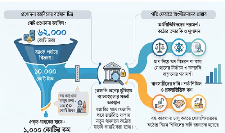 প্রণোদনা তহবিলের ঋণে গতি কম